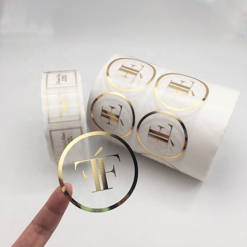 PVC Clear Gold Silver Foil Sticker