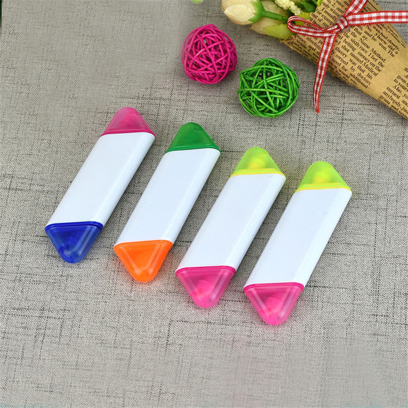 2-in-1 Translucent Two Color 2-Sided Dual Ended Highlighter Bi-Lighter