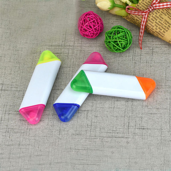 2-in-1 Translucent Two Color 2-Sided Dual Ended Highlighter Bi-Lighter