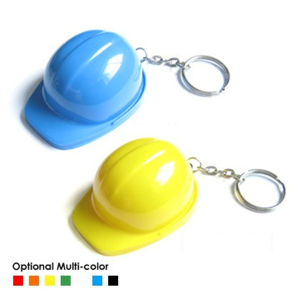 Construction Hat Bottle Opener with Keychain