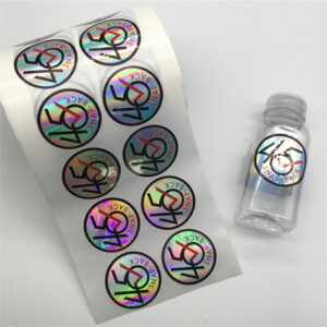 Custom Laser Iridescent Security Label Hologram Sticker