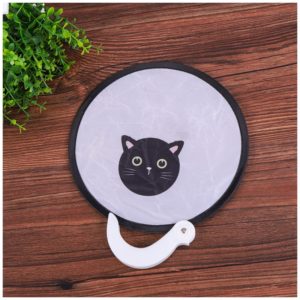 7 inches Round Foldable Nylon Fan with Handle