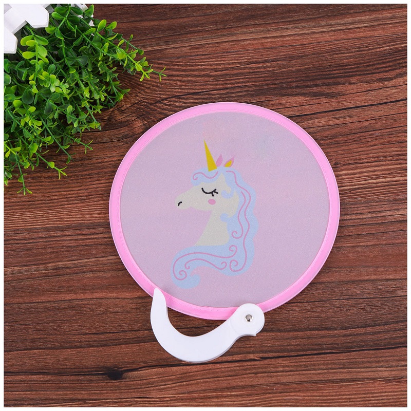 7 inches Round Foldable Nylon Fan with Handle