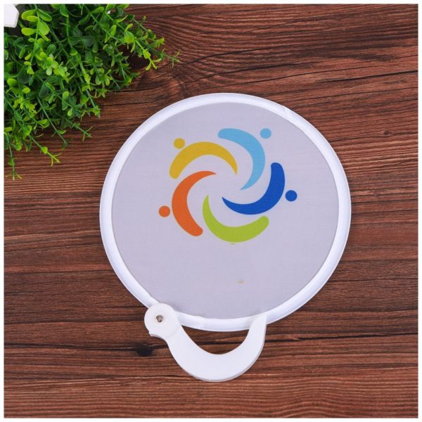 7 inches Round Foldable Nylon Fan with Handle