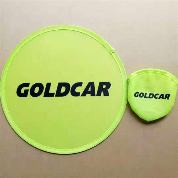 9.8 inches Full Color Folding Flying Fan w/Pouch
