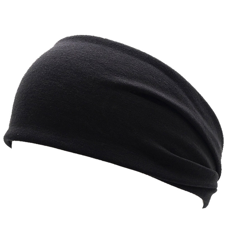 Solid Color Sweat-Absorbing Running Headband Bandana