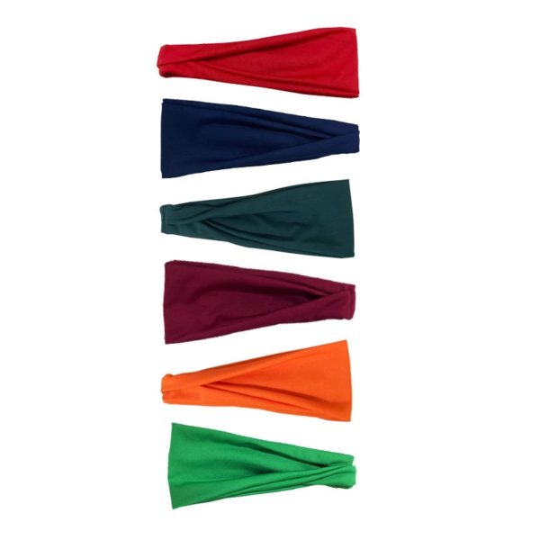 Solid Color Sweat-Absorbing Running Headband Bandana