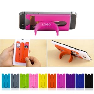 Silicone Phone Stand with Card Holder