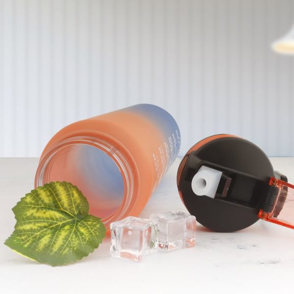 32oz Water Bottle Sports Frosted Gradient Large Capacity