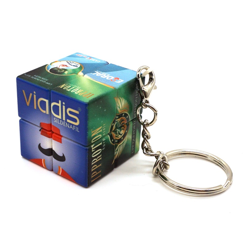 Mini Cube Puzzle With Keychain