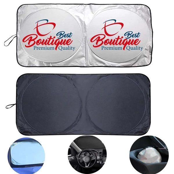Custom Durable Foldable Reflective Car Windshield Sunshade