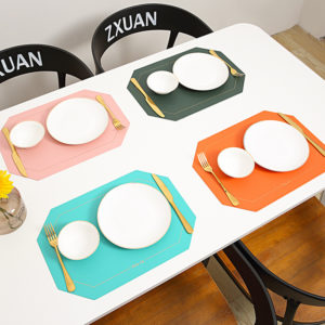 Custom PVC Leather Placemat Coaster