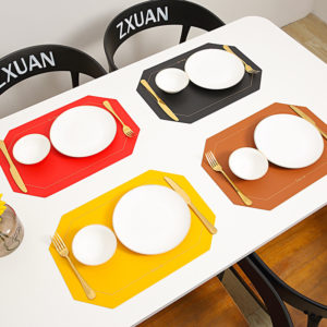 Custom PVC Leather Placemat Coaster