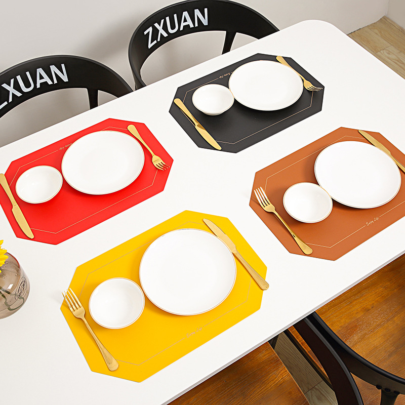 Custom PVC Leather Placemat Coaster