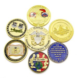Zinc 2.5 inches Brass Challenge Coins