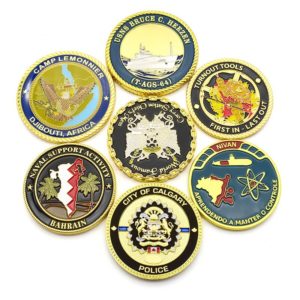 Zinc 2.5 inches Brass Challenge Coins