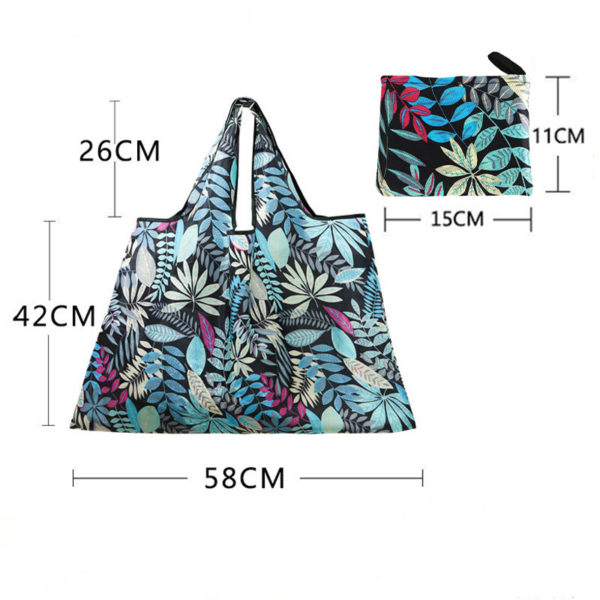210D Oxford Fabric Collapsible Shopping Bag