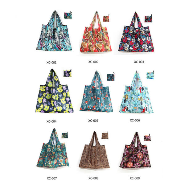 210D Oxford Fabric Collapsible Shopping Bag