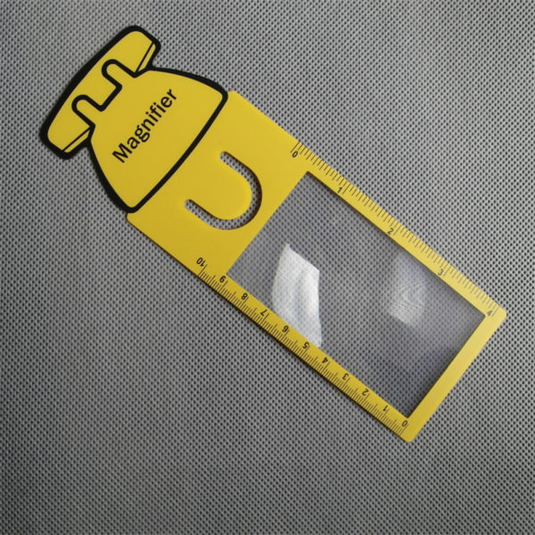 Clear PVC Bookmark Magnifier