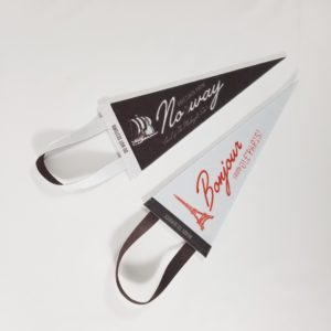Felt Pennant with Hanging Attachement
