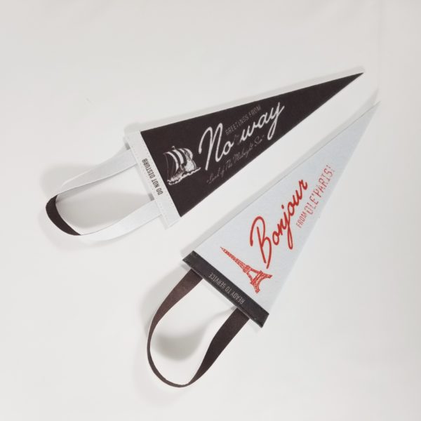 Felt Pennant with Hanging Attachement