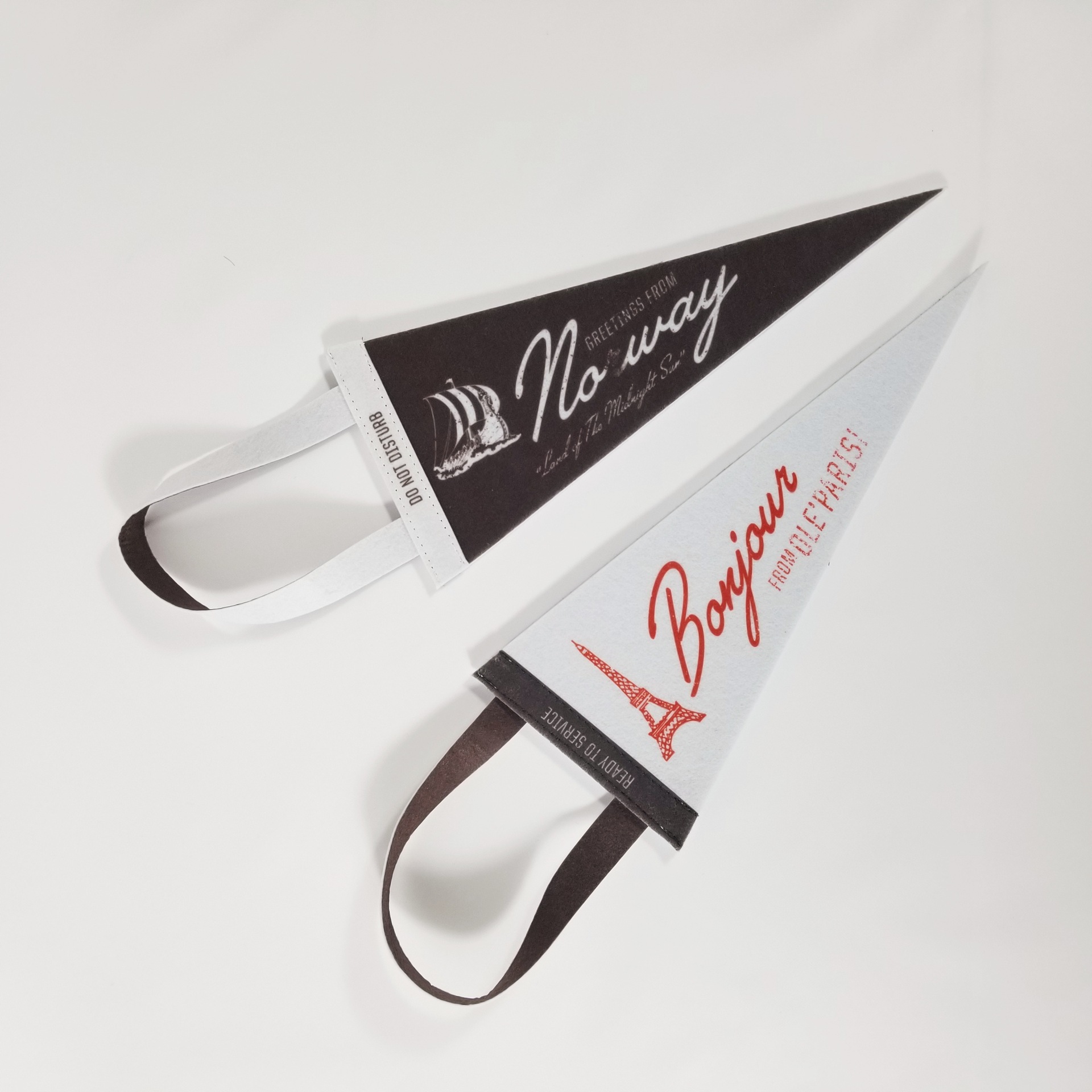Felt Pennant with Hanging Attachement
