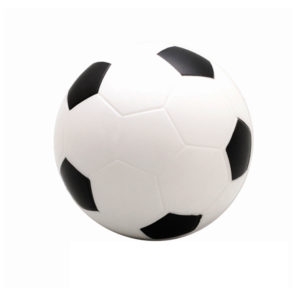 Soccer-Ball shaped Stress Ball w Custom Logo