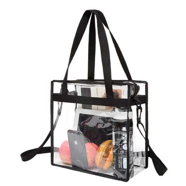 Clear PVC Tote Bag with Shoulder Strap