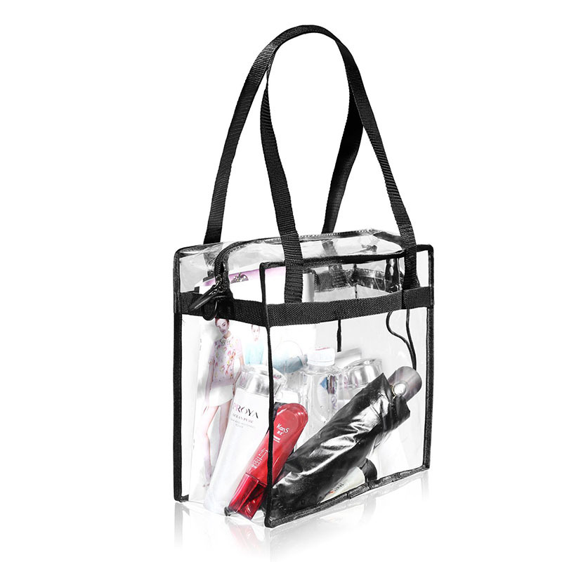 Clear PVC Tote Bag with Shoulder Strap