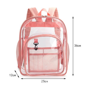 Multicoloured Clear PVC Backpack