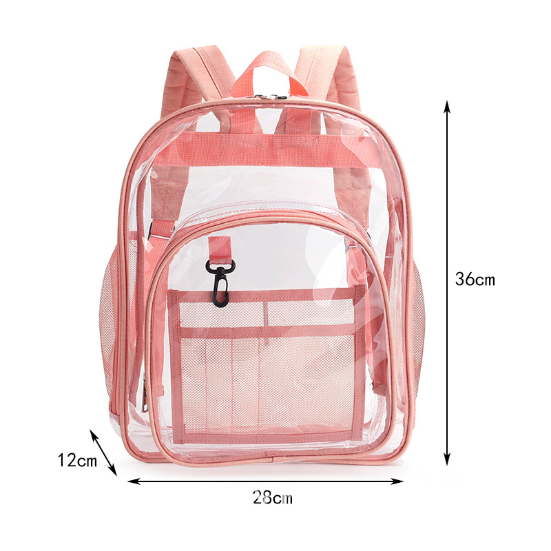Multicoloured Clear PVC Backpack