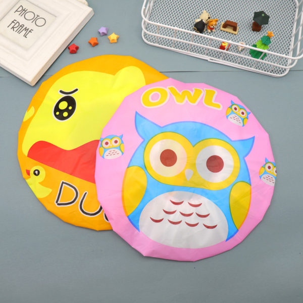 Custom EVA Cartoon Pattern Water-proof Shower Cap