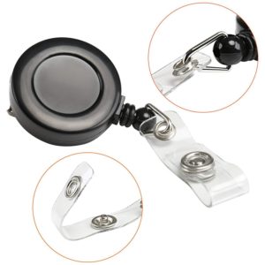 Custom Plastic Retractable Badge Reel With Metal Belt Clip