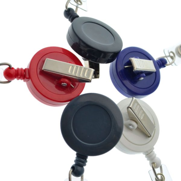 Custom Plastic Retractable Badge Reel With Metal Belt Clip