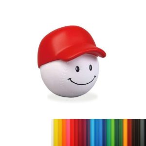 Smiley Face Baseball Stress Ball