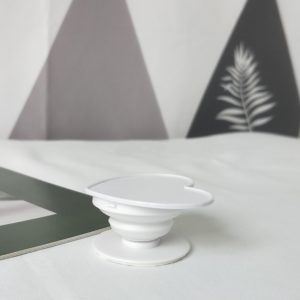 ABS Collapsible Heart Shaped Popgrip Phone Stand