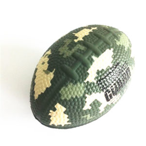 Camo Football Shaped Stress Ball