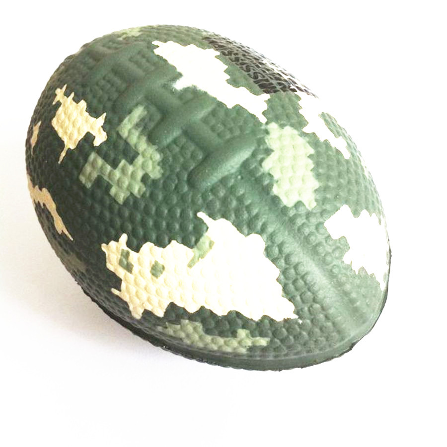 Camo Football Shaped Stress Ball
