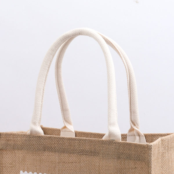Reusable Jute Tote Bag With Custom Logo