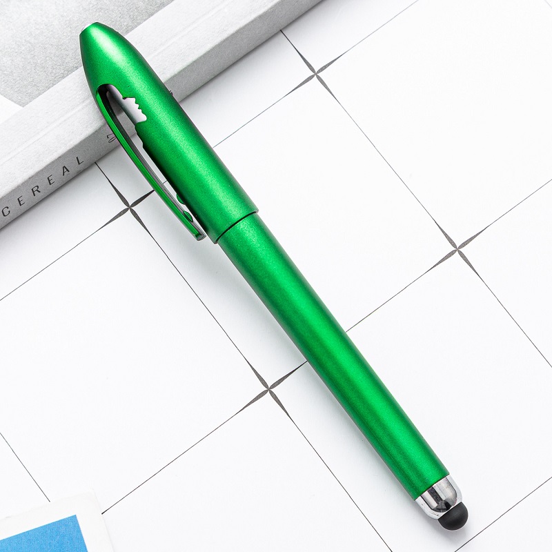 2-In-1 Plastic Stylus Ballpoint Pen Accept Customized Logo