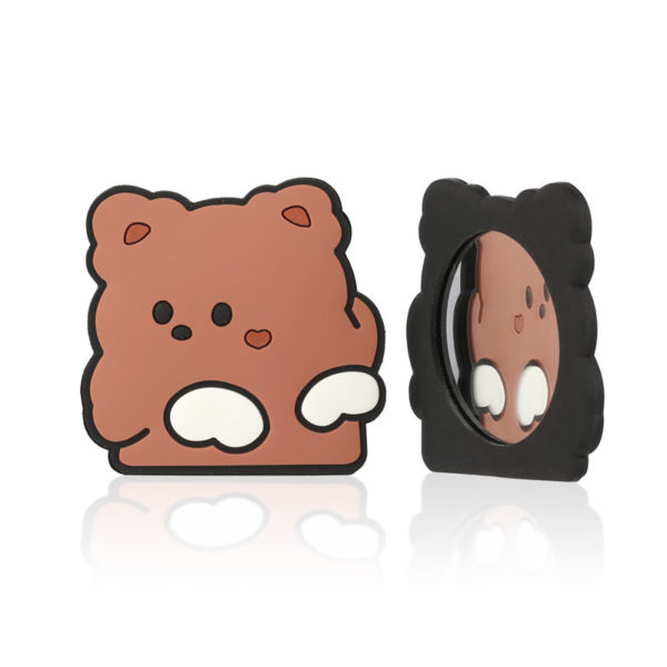 Custom Portable Silicone Mirror of Cartoon Character Shape