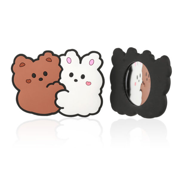Custom Portable Silicone Mirror of Cartoon Character Shape