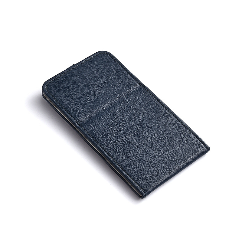 PU Leather Folding Cosmetic Mirror with Custom Logo