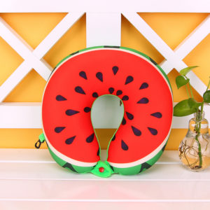 Custom Soft Fruit U Shape Pillow with Logo