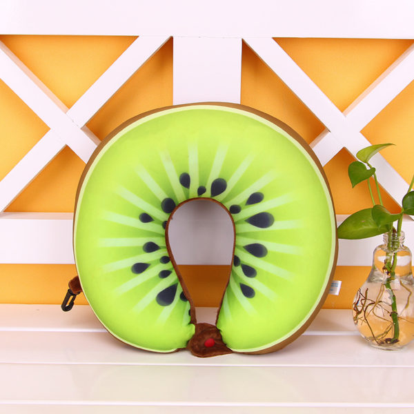Custom Soft Fruit U Shape Pillow with Logo