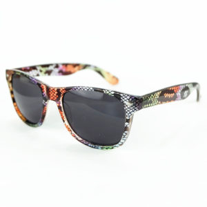 Malibu Sunglasses with Customized Imprint on Clear Frame
