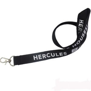 0.75 inches Polyester Lanyards with Silkscreen Logo