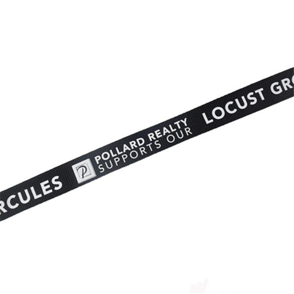 0.75 inches Polyester Lanyards with Silkscreen Logo