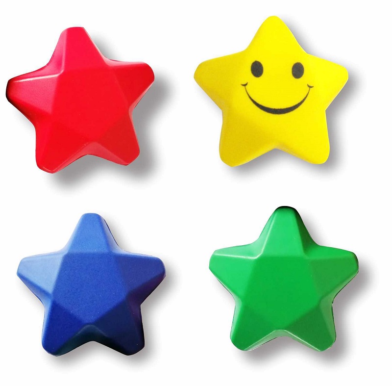 Foam Star Shaped Stress Ball with Custom LOGO