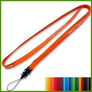 Polyester Sublimated Lanyard w/ Cell Phone Loop